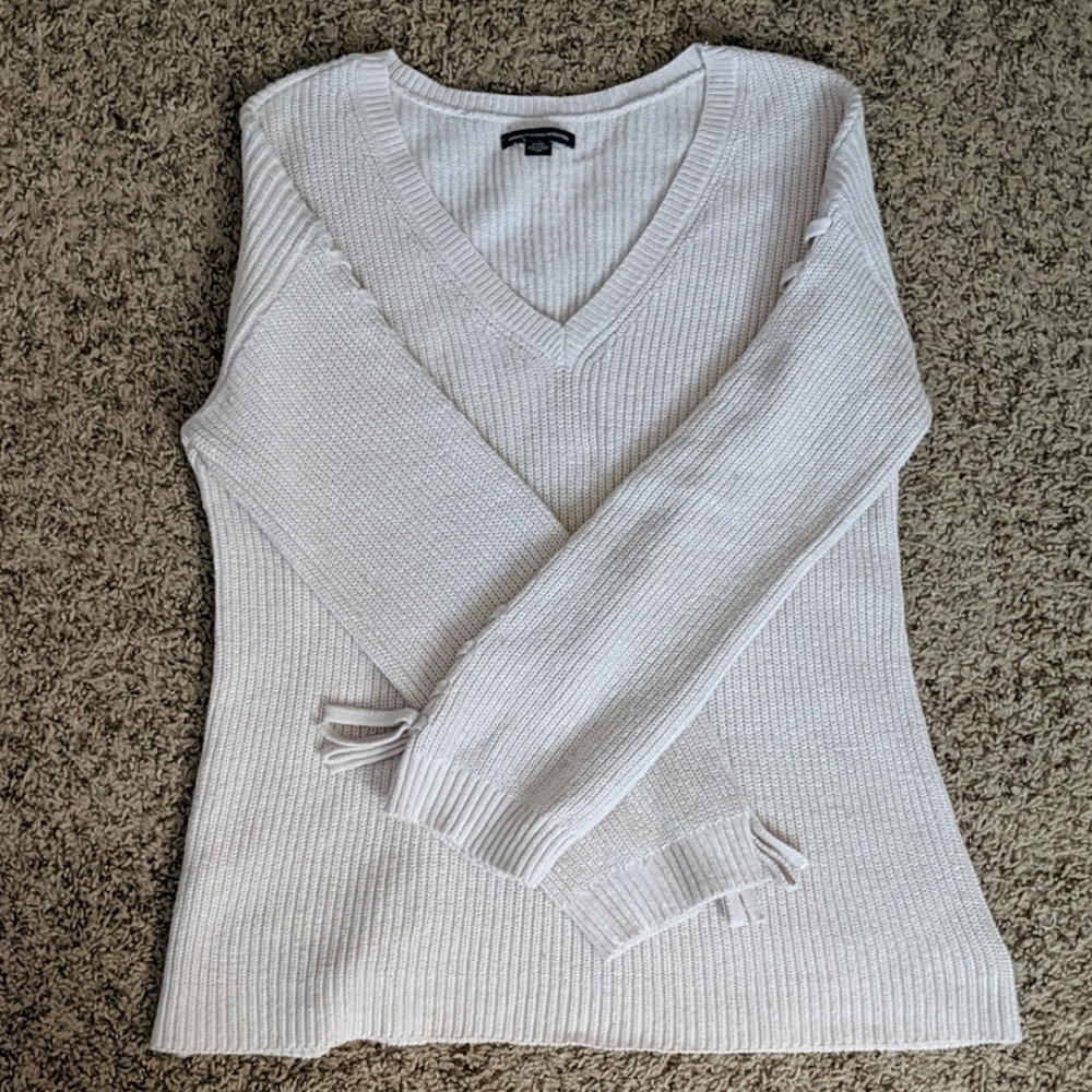 Long sleeve cream sweater